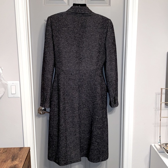 DOLCE & GABBANA Fitted Tweed Long Dress Coat IT 46 - Picture 2 of 9